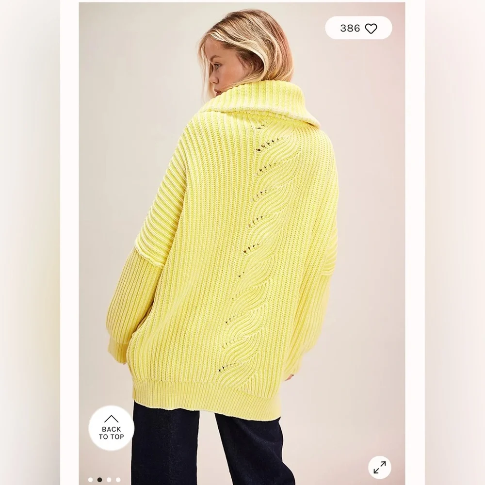 Free People Sea Of Tranquility Cardi. NWT. - Picture 3 of 10